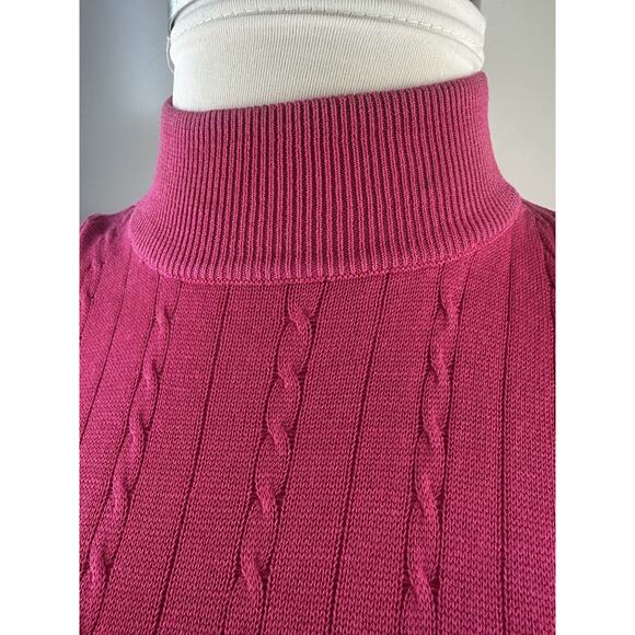 Diane Gilman Silk Cable Knit Sleeveless Top & Button Cardigan Set Plus Size 2X - Picture 5 of 16